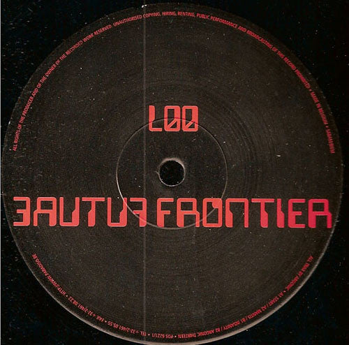 Image of Back Cover of 12" - /VG - ARGONIC, Future Frontier 007 (Future Frontier; PDS 6221/1, Belgium 1997), Light Marks only.,  - 1746091S