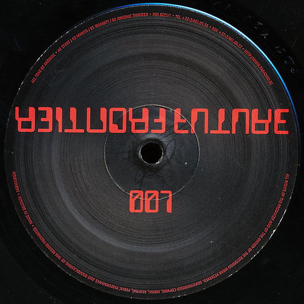 Image of Front Cover of 12" - /VG - ARGONIC, Future Frontier 007 (Future Frontier; PDS 6221/1, Belgium 1997), Light Marks only.,  - 1746091S
