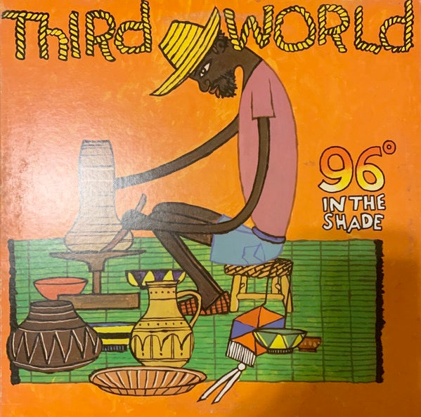 Image of Front Cover of LP - VG/VG - THIRD WORLD, 96  In The Shade (Island Records; ILPS 9443, US 1977, Inner, Santa Maria Pressing), Scuffs on record. Sleeve shrink-wrapped, with notched cut-out at top right, wear along opening, lightly bumped corners,  - 3916265C