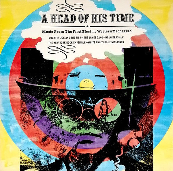 Image of Front Cover of LP - VG/VG - VARIOUS, A Head Of His Time (Music From The First Electric Western "Zachariah") (See For Miles Records Ltd.; SEE 91, UK 1987), Strong VG,  - 1716287C
