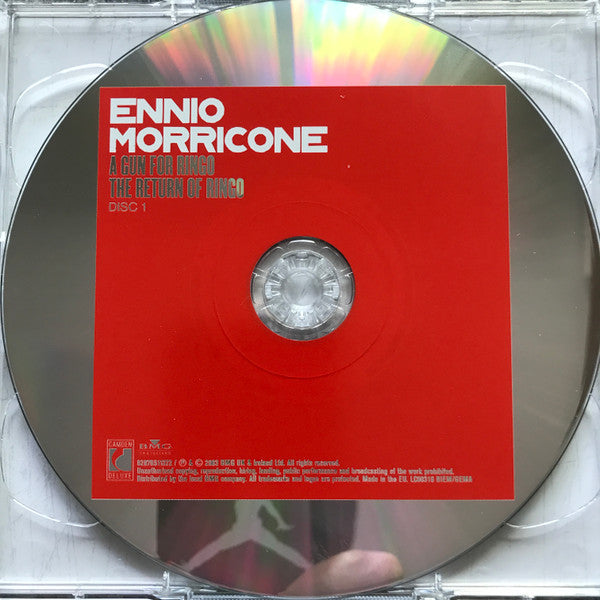 Image of Label Cover of 2xCD - VG/VG+ - ENNIO MORRICONE, A Gun For Ringo - The Return Of Ringo - Death Rides A Horse (BMG UK & Ireland Ltd.; 82876511372, Europe 2003, Jewel Case), Missing O card,  - 1736045E