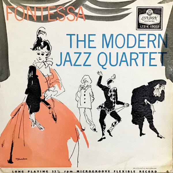 Image of Front Cover of LP - VG/VG - THE MODERN JAZZ QUARTET, Fontessa (London Records; LTZ-K15022, UK , Laminated Front Sleeve), ,  - 1726153E
