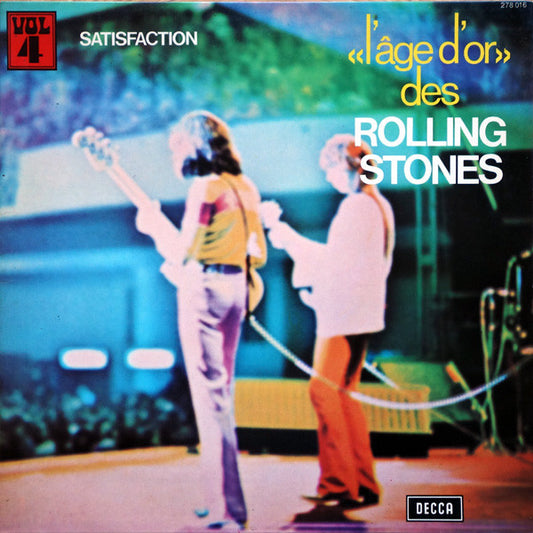 Image of Front Cover of LP - VG/VG+ - ROLLING STONES,  L' ge D'or  Des Rolling Stones - Vol 4 - Satisfaction (Decca Unboxed Black Labels ; 278 016, France 1973 Reissue, Laminated Gatefold Sleeve With Stapled In Booklet, Price Code B), ,  - 1716350C