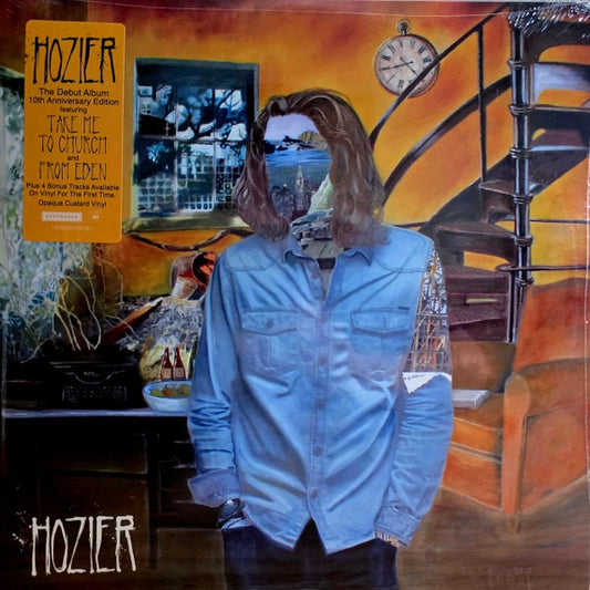 Image of Front Cover of 2xLP - NEW/NEW - HOZIER, Hozier (Rubyworks ; RWXLP721, Europe 2025 Reissue, Gatefold, Inner, Yellow Hype Sticker, 10th Anniversary Edition, Deluxe Edition, Opaque Custard Vinyl), ,  - 1736065E