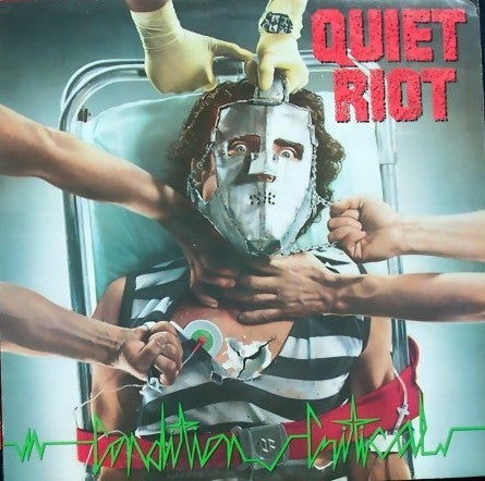 Image of Front Cover of LP - VG/VG+ - QUIET RIOT, Condition Critical (Epic Light Blue / Yellow Logo; EPC 26075, UK 1984, Inner), ,  - 1726157E