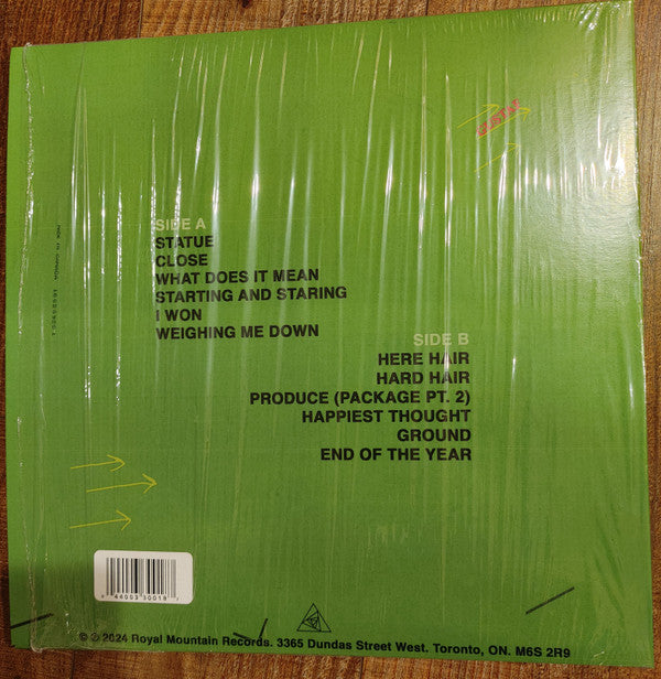 Image of Back Cover of LP - EX/EX - GUSTAF, Package Pt. 2 (Royal Mountain Records ; RMR-173-1, Worldwide 2024, Inner, Green Vinyl), Opened Instore, Still In Stickered Shrinkwrap,  - 1726227E