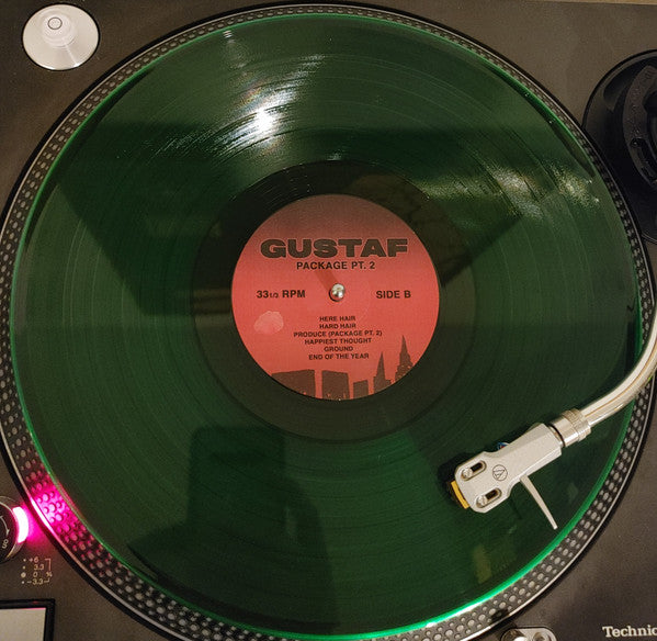 Image of Label Cover of LP - EX/EX - GUSTAF, Package Pt. 2 (Royal Mountain Records ; RMR-173-1, Worldwide 2024, Inner, Green Vinyl), Opened Instore, Still In Stickered Shrinkwrap,  - 1726227E