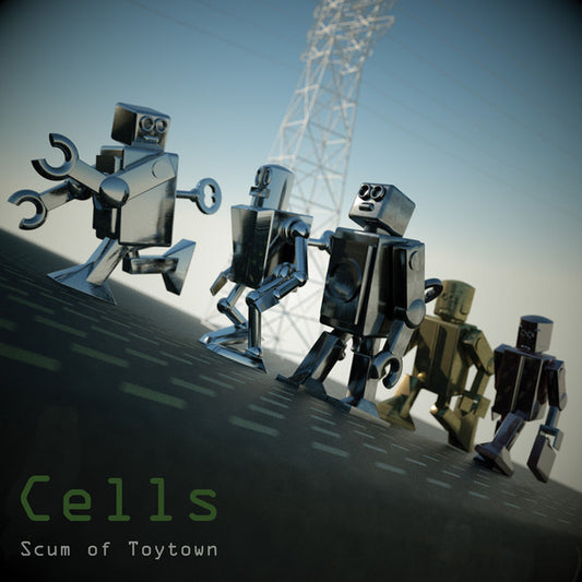 Image of Front Cover of LP - VG/EX - SCUM OF TOYTOWN, Cells (Ruin Nation Records ; BOLLOX 034, Germany 2015, Insert), Sleeve Creased,  - 1726224E