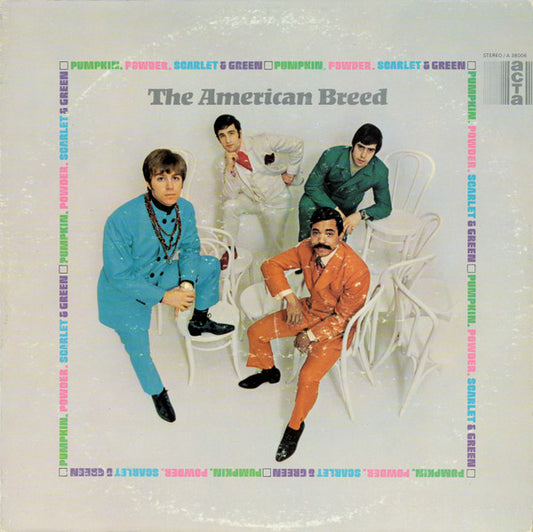 Image of Front Cover of LP - VG/VG - THE AMERICAN BREED, Pumpkin, Powder, Scarlet & Green (Acta Records; A-38006, US 1968, Pasteback Sleeve, Indianapolis Pressing), Strong VG,  - 1716363C