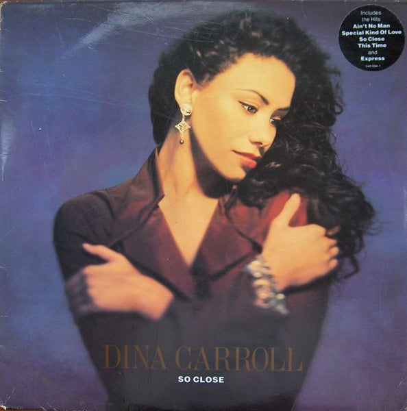 Image of Front Cover of LP - VG/G+ - DINA CARROLL, So Close (A&M PM; 540 034-1, Europe 1993, Inner), Disc has lots of light marks. Edge wear to sleeve.,  - 1716417C
