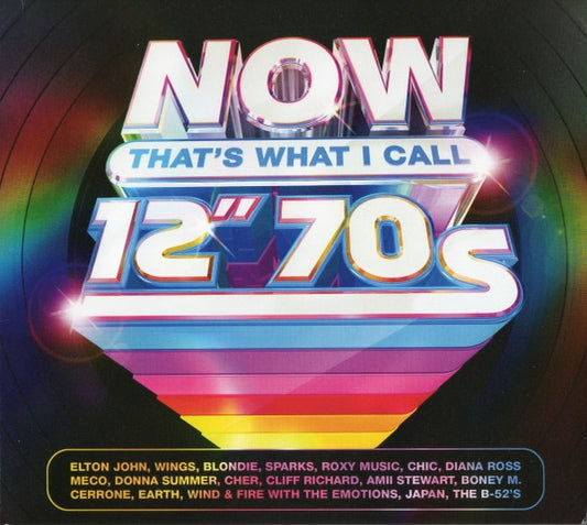 Image of Front Cover of 4xCD - VG+/VG+ - VARIOUS, Now That's What I Call 12" 70s (Sony Music; CDNNNOW130, Europe 2022, Quadruple Fold Over Sleeve), ,  - 1736109E