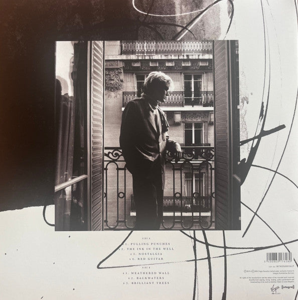 Image of Back Cover of LP - VG+/VG+ - DAVID SYLVIAN, Brilliant Trees (Virgin EMI Records; INTGDS00036LP, Europe 2025 Reissue, Gatefold, Inner, 180 Gram Corona Olive Opaque Vinyl), Sleeve still in hype stickered shrinkwrap,  - 1716432C