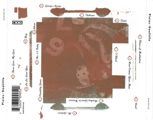 Image of Back Cover of CD - NEW/NEW - PIXIES, Doolittle (4AD; GAD905CD, Europe Reissue, Jewel Case), ,  - 1736285E