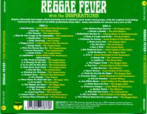 Image of Back Cover of 2xCD - VG+/VG+ - THE INSPIRATIONS, Reggae Fever (Doctor Bird; DBCDD087, UK 2021, Jewel Case, Booklet), ,  - 1736122E