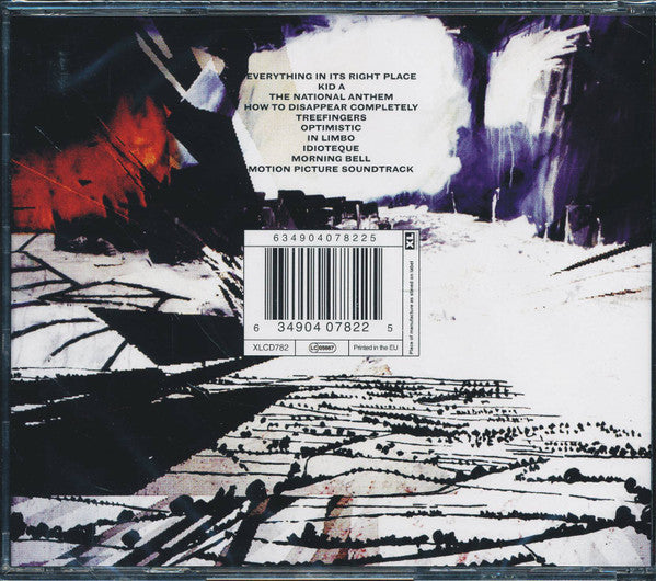 Image of Back Cover of CD - NEW/NEW - RADIOHEAD, Kid A (XL; XLCD782, Europe 2016 Reissue, Jewel Case), ,  - 2316367C