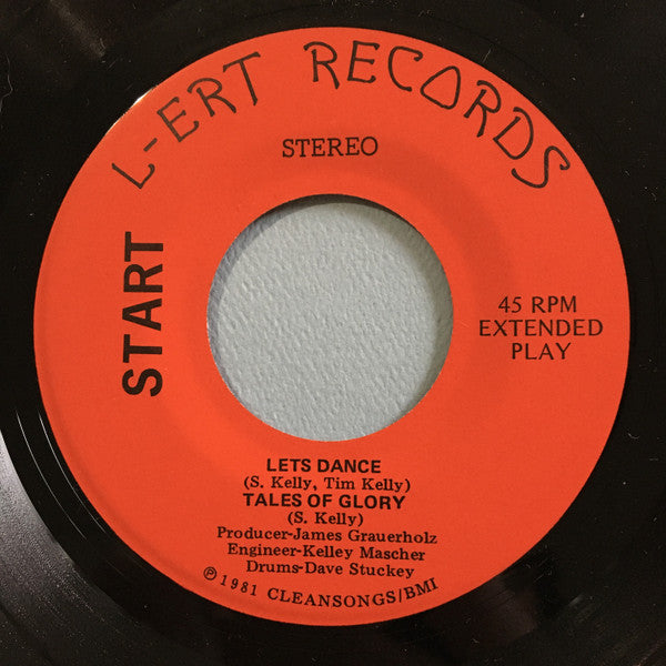 Image of Label Cover of 7" EP - VG+/VG+ - START, Tales Of Glory E.P. (L-Ert Records ; none, US 1981, Fold Over Sleeve, Insert, Insert Taped To Plain Inner Sleeve), Strong VG+ Throughout,  - 1726348E