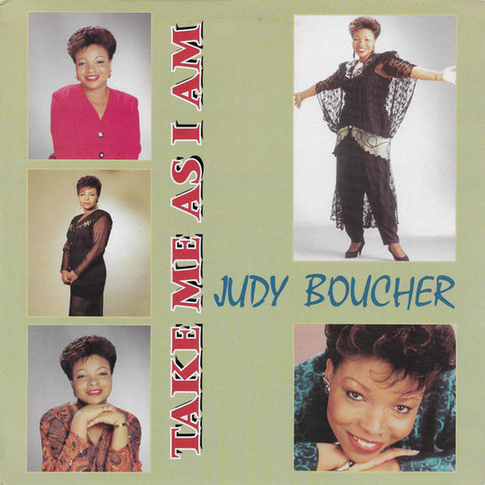 Image of Front Cover of LP - VG/VG+ - JUDY BOUCHER, Take Me As I Am (Kufe Records; KULP113, UK 1996), Very slight warp. Sleeve has some wear at edges / corners,  - 1716506C