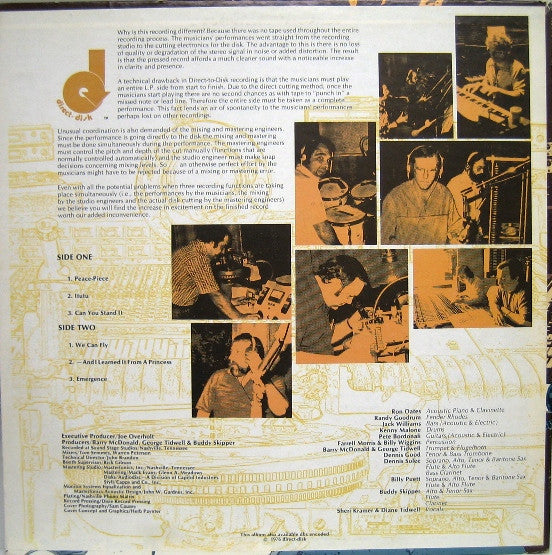 Image of Back Cover of LP - VG/VG - THE GRAB BAG, Audio Directions (Direct-Disk Labs; JCM-001, US 1976, Pasteback Sleeve), Shelf wear to sleeve.,  - 3016324C