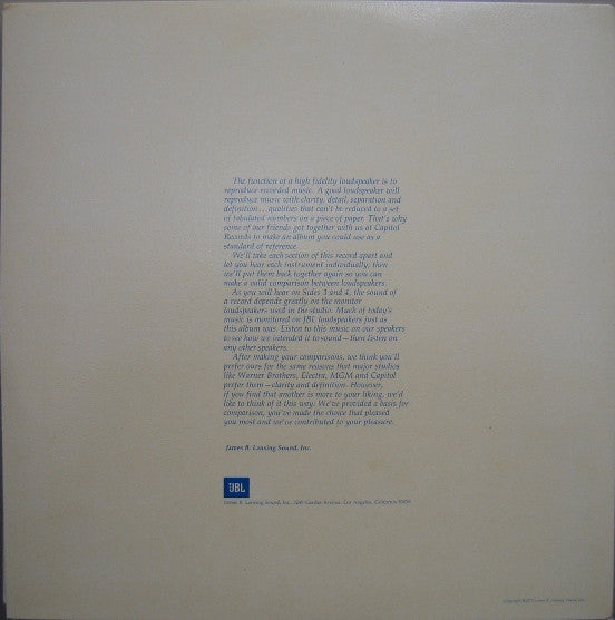 Image of Back Cover of 2xLP - VG/VG+ - VARIOUS, Sessions (JBL; none, US 1973, Inner, Fatboy Slim 'Praise you' sample source), Light marks on sleeve.,  - 1726132E