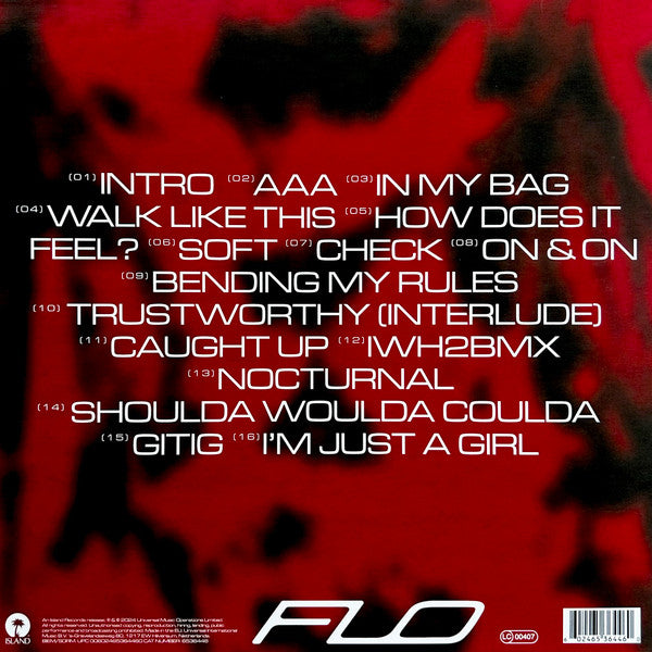 Image of Back Cover of LP - EX/EX - FLO, Access All Areas (Island Records; none, Europe 2024, Inner, Red Transparent), ,  - 1746233S