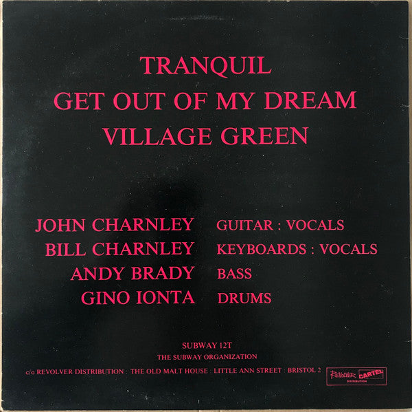 Image of Back Cover of 12" - VG/VG - THE CLOUDS, Tranquil (The Subway Organization; SUBWAY 12T, UK 1988, Picture Sleeve), A few hairlines, Light sleeve wear. ,  - 1716448C