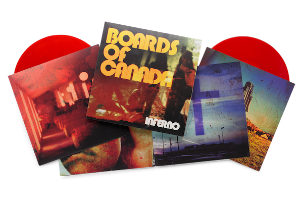 Image of Label Cover of 2xLP - NEW/NEW - BOARDS OF CANADA, Inferno (Warp Records; WARPLP496X, UK 2026, Triple Gatefold, Booklet, Hexagon-Shaped 8" Flexi Disc, Transparent Red Vinyl), , After thirteen years of silence from the compound, during which anticipation has grown day by day, Boards of Canada finally return. - 2136120E