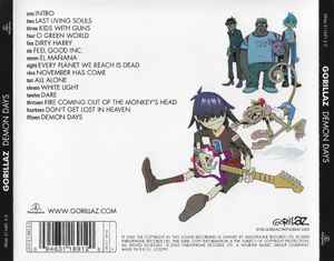 Image of Back Cover of CD - NEW/NEW - GORILLAZ, Demon Days (Parlophone; 0094631169120, UK & Europe 2014, Jewel Case), ,  - 2736066E