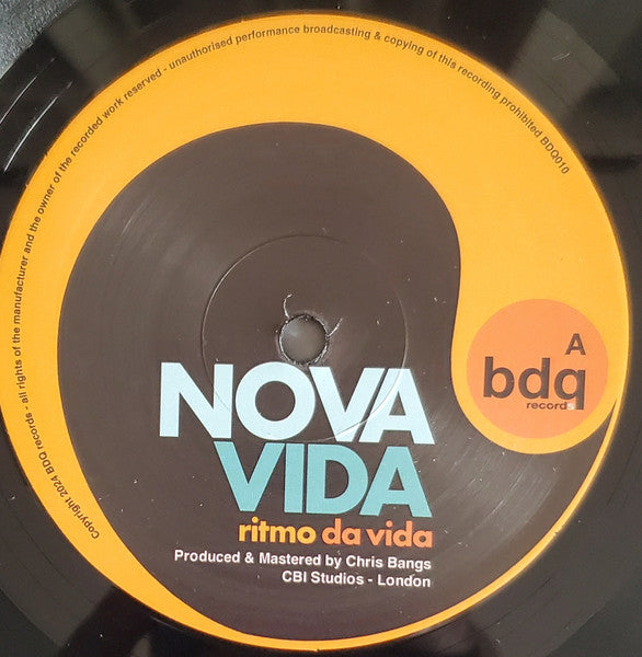 Image of Label Cover of LP - VG+/VG - NOVA VIDA, Ritmo Da Vida (BDQ Records; BDQ 010, UK & Europe 2024), ,  - 1716609C