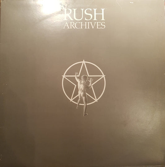 Image of Front Cover of 3xLP - VG/G+ - RUSH, Archives (Mercury; 6641 799, UK 1978, Gatefold, No 'JACKO' in Runnouts), Side 2 has a long light mark, rest of sides are strong VG, Edge and ring wear to sleeve. ,  - 2316475C