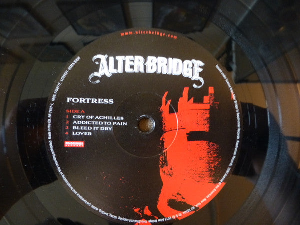 Image of Label Cover of 2xLP - VG/VG - ALTER BRIDGE, Fortress (Roadrunner Records; RR 7607-1, Europe 2013, Gatefold), A few light hairlines. Sleeve has mild edge and ringwear.,  - 1726382E