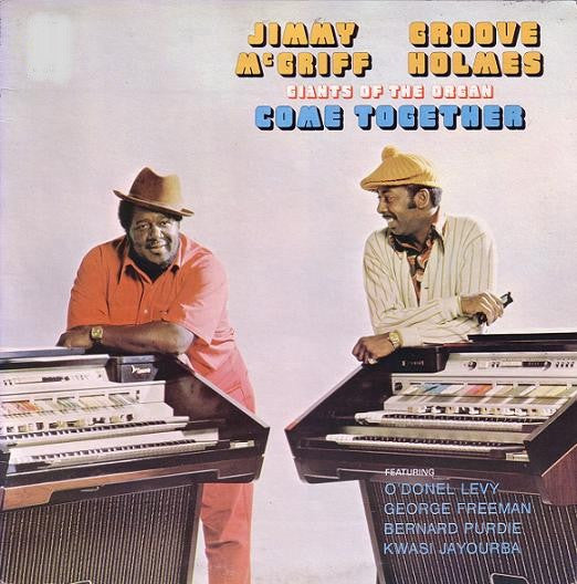 Image of Front Cover of LP - VG+/G+ - JIMMY MCGRIFF & GROOVE HOLMES, Giants Of The Organ Come Together (People; PLEO 16, UK 1974), Light edge wear on sleeve,  - 1716672C
