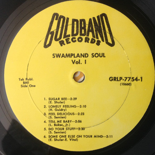 Image of Label Cover of LP - VG+/VG+ - VARIOUS, Swampland Soul From The Bayous Of Louisiana (Goldband Records; LP 7754, US 1972), ,  - 1726390E