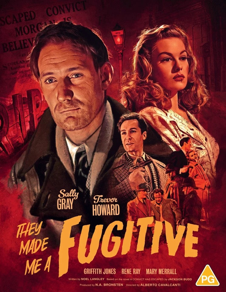 Image of Front Cover of Blu-Ray - VG+/VG+ - ALBERTO CALVACANTI, They Made Me a Fugitive (88 Films; 88FB710, Europe , Slipcase), ,  - 1736284E
