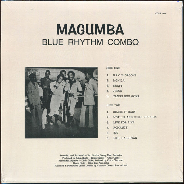 Image of Back Cover of LP - NEW/NEW - BLUE RHYTHM COMBO, Magumba (Merry Disc; CGILP003, UK 2024 Reissue), ,  - 1856019S