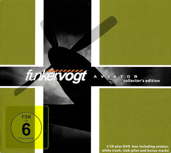 Image of Front Cover of 3xCD - VG+/VG+ - FUNKER VOGT, Aviator - Collector's Edition (RepoRecords; REPO 040, Europe 2017, Double Digipak, Booklet), ,  - 1736303E