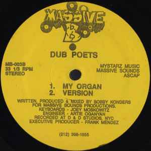 Image of Back Cover of 12" - /VG - DUB POETS, Black & White (Massive B; MB-003, US 1992), few hairline/scratches one side. highlighter on label,  - 3546061S
