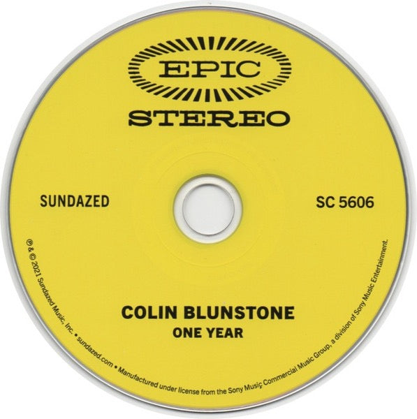 Image of Label Cover of CD - VG+/VG - COLIN BLUNSTONE, One Year (Sundazed Music; SC 5606, US 2021, Digipak, The Zombies), ,  - 1716698C