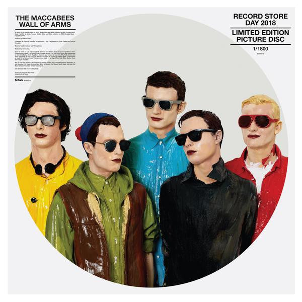 Image of Front Cover of LP - VG+/VG+ - THE MACCABEES, Wall Of Arms (Fiction Records; WOARSD18, UK 2018, Stickered Plastic Sleeve, Picture disc, Record Store Day limited edition of 1800), Numbered 41/1800,  - 1726451E