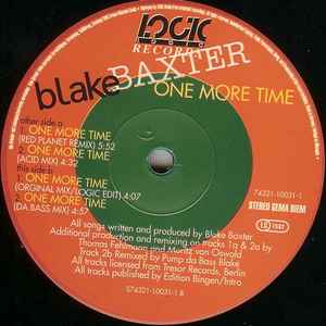 Image of Front Cover of 12" - /VG+ - BLAKE BAXTER, One More Time (Logic Records; 74321-10031-1, Germany 1992, Company Sleeve), ,  - 1746344S