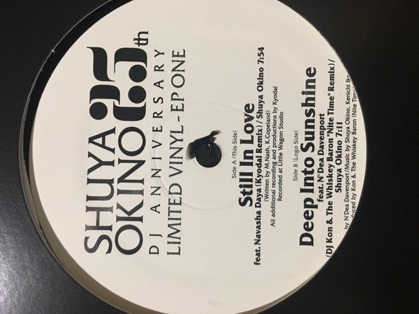 Image of Front Cover of 2xLP - /EX - SHUYA OKINO, 25th DJ Anniversary (Limited Vinyl) (Especial Distribution; ESPD-023, Japan 2014, Limited to 100 copies. Comes with a tote bag.), Discs look unplayed. No tote bag.,  - 1726483E