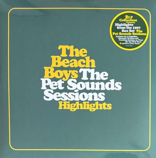 Image of Front Cover of 2xLP - NEW/NEW - THE BEACH BOYS, The Pet Sounds Sessions Highlights (Universal; 5723670, Europe 2026, Gatefold, Insert), , Celebrating the 60th anniversary of the Beach Boys' legendary masterpiece, The Pet Sounds Sessions Highlights 2LP (180g) features selections from the 1997 Grammy-nominated 4CD box set The Pet Sounds Sessions. It includes 25 Pet Sounds a cappellas, alternate versions and tracking sessions (all on vinyl for the first time), along with new liner notes.  - 2056177S