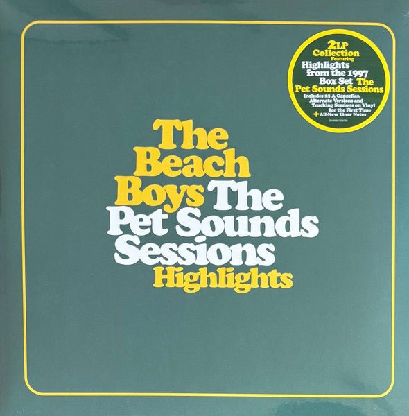 Image of Front Cover of 2xLP - NEW/NEW - THE BEACH BOYS, The Pet Sounds Sessions Highlights (Universal; 5723670, Europe 2026, Gatefold, Insert), , Celebrating the 60th anniversary of the Beach Boys' legendary masterpiece, The Pet Sounds Sessions Highlights 2LP (180g) features selections from the 1997 Grammy-nominated 4CD box set The Pet Sounds Sessions. It includes 25 Pet Sounds a cappellas, alternate versions and tracking sessions (all on vinyl for the first time), along with new liner notes.  - 2056177S