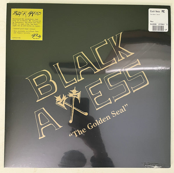 Image of Front Cover of LP - VG+/VG+ - BLACK AXESS, The Golden Seal (Athens Of The North; AOTNLP 068, UK 2025, Gold Vinyl), Still In Opened Shrinkwrap With Hype Sticker,  - 1746385S