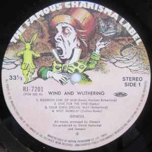 Image of Label Cover of LP - VG/VG+ - GENESIS, Wind & Wuthering (Charisma; RJ-7201, Japan 1976, Pasteback Sleeve, Insert, NO Obi), light foxing on spine, small area of foxing inside Insert,  - 1846005S