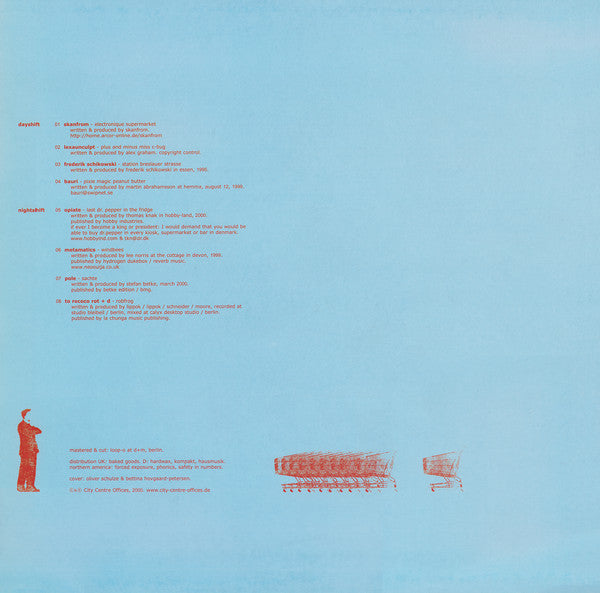 Image of Back Cover of LP - VG/VG - VARIOUS, Cashier Escape Route (City Centre Offices; Towerblock002, Germany 2000, Picture Sleeve), ,  - 1826035E