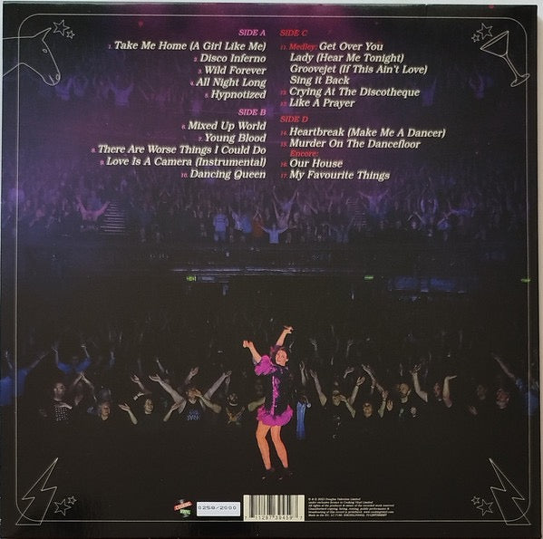 Image of Back Cover of 2xLP - EX/EX - SOPHIE ELLIS-BEXTOR, Sophie Ellis-Bextor's Kitchen Disco (Live At The London Palladium) (Cooking Vinyl; EBGBSLP008G, Europe 2025 Reissue, Gatefold, 2 Inners, Limited To 2000 On Gold Vinyl), Limited Edition Number 1471/2000. Still In Opened Shrinkwrap With Hype Sticker.,  - 1816035C