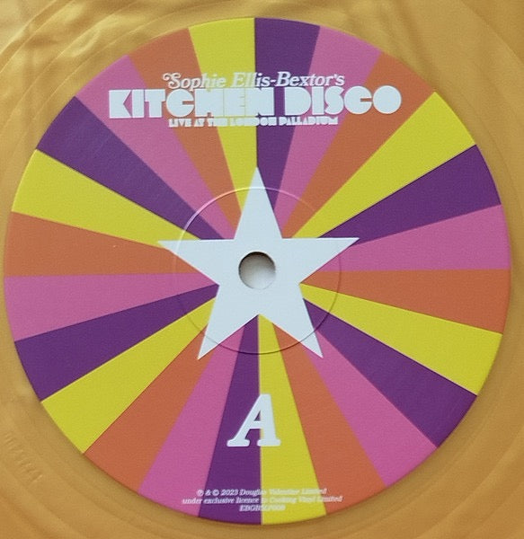 Image of Label Cover of 2xLP - EX/EX - SOPHIE ELLIS-BEXTOR, Sophie Ellis-Bextor's Kitchen Disco (Live At The London Palladium) (Cooking Vinyl; EBGBSLP008G, Europe 2025 Reissue, Gatefold, 2 Inners, Limited To 2000 On Gold Vinyl), Limited Edition Number 1471/2000. Still In Opened Shrinkwrap With Hype Sticker.,  - 1816035C