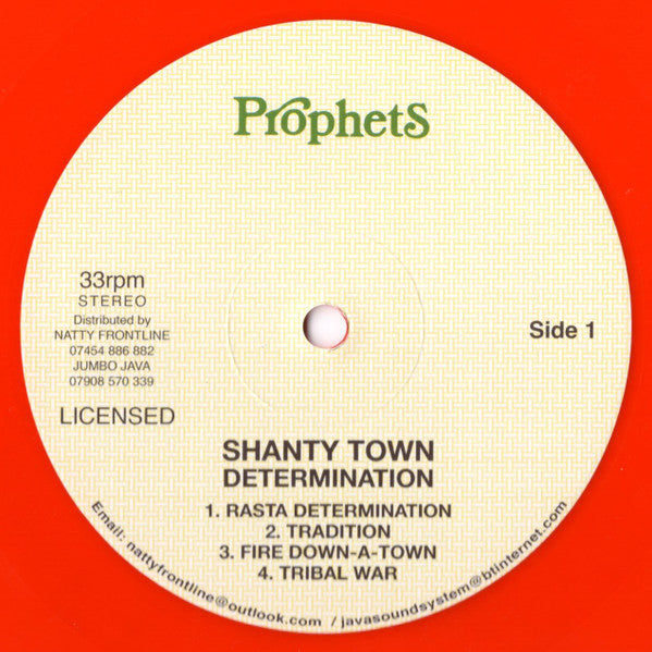 Image of Label Cover of LP - VG/VG - TRINITY, Shanty Town Determination (Prophets; TRM 5781, UK 2025 Reissue, Red vinyl), ,  - 1826015E