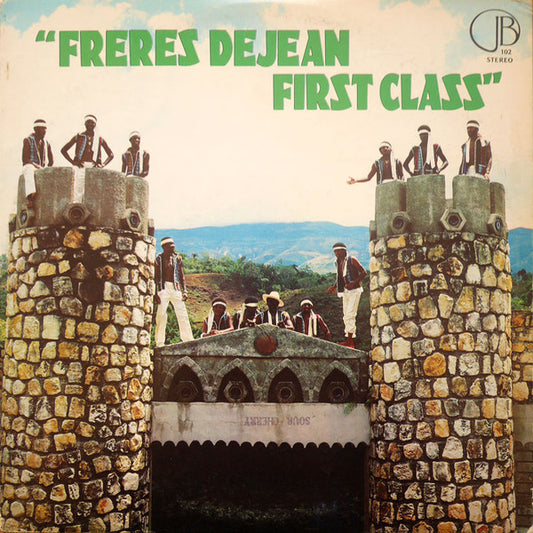 Image of Front Cover of LP - VG/VG - FRERES DEJEAN, First Class (JB; JB-102, US 1981), Sleeve in great condition except for small torn area at bottom (both sides). Light hairlines on the record.,  - 1826020E