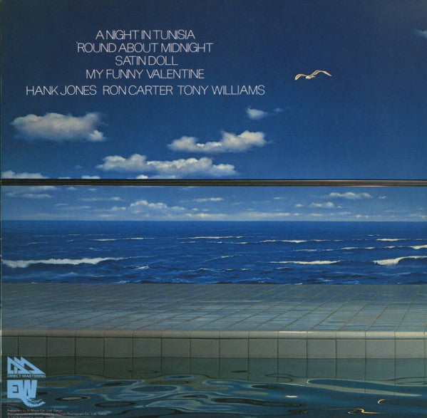 Image of Back Cover of LP - VG+/VG - THE GREAT JAZZ TRIO, The Great Jazz Trio Direct From L.A. (East Wind; EW-10005, Japan 1978, Gatefold), Half the torn OBI is present. ,  - 1826022E